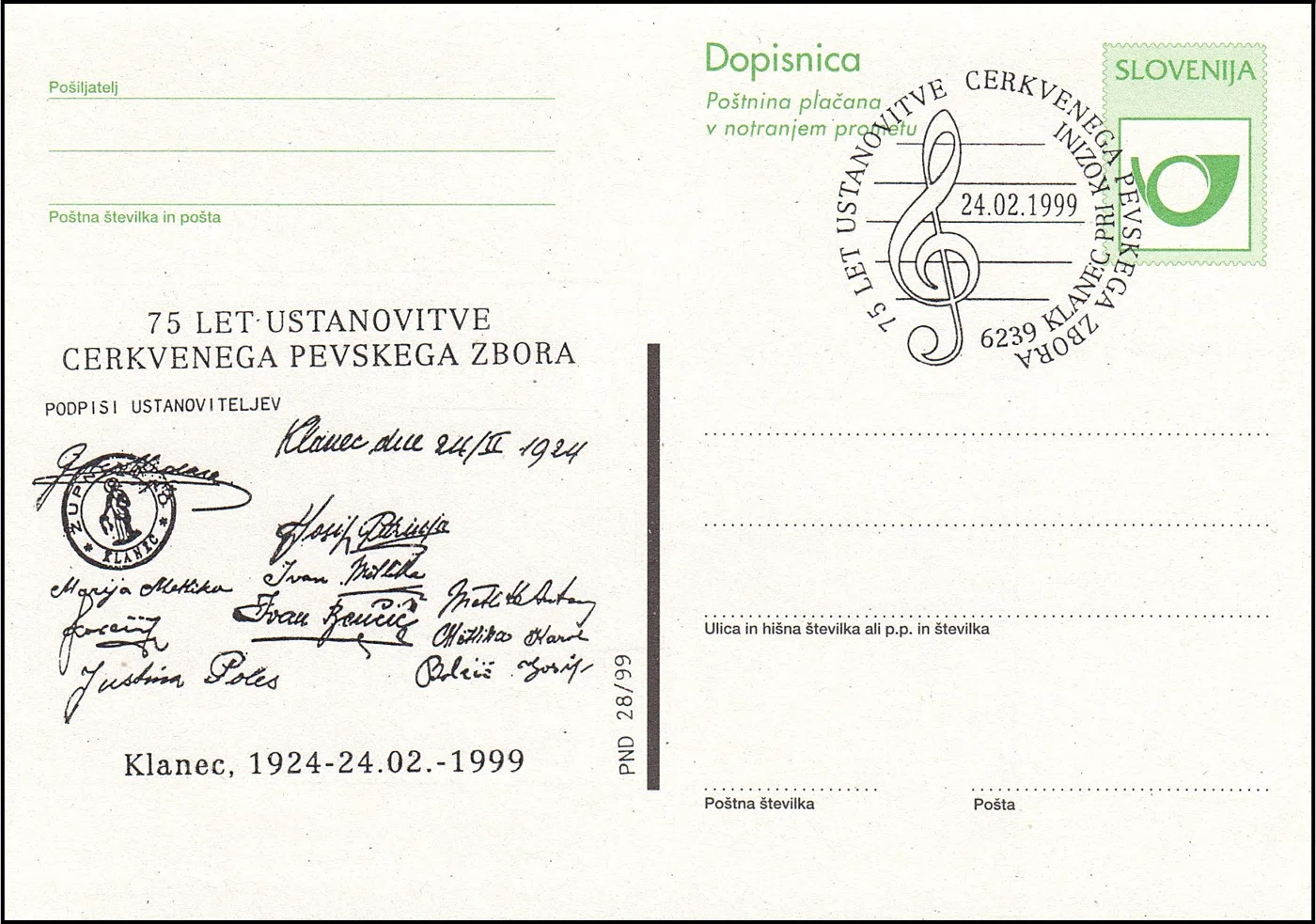 75 LET USTANOVITVE CERKVENEGA PEVSKEGA ZBORA